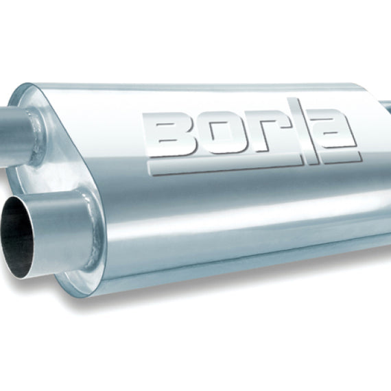 Borla Universal Oval Transverse 2.5in Inlet/Outlet 19in x 10.25in x 5.5in Turbo XL Muffler