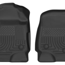 Husky Liners 2017 Ford F250 Crew Cab Vinyl X-Act Contour Black Floor Liners