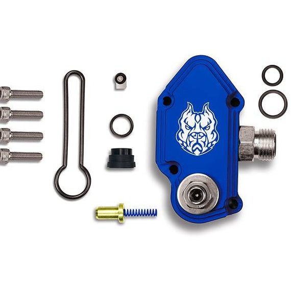 Sinister Diesel 03-07 Ford Powerstroke 6.0L Blue Spring Kit with Adjustable Billet Spring Housing