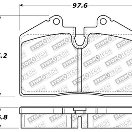 StopTech Performance ST-40 4 Piston Front Caliper Brake Pads