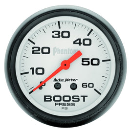 Autometer Phantom 52mm 0-60 PSI Mechanical Boost Gauge