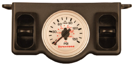 Firestone Pneumatic Dual Pressure Gauge - White Plastic (WR17602574)