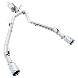 AWE Tuning 09-18 RAM 1500 5.7L (w/Cutouts) 0FG Dual Rear Exit Cat-Back Exhaust - Chrome Silver Tips