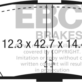 EBC 2016 Mazda CX-5 2.0L Redstuff Rear Brake Pads