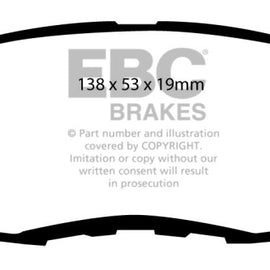 EBC 97 Acura CL 2.2 Ultimax2 Front Brake Pads