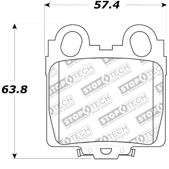 StopTech Performance 98-05 Lexus GS 300/350/400/430/450H / 00-05 IS250/300/350 Rear Brake Pads