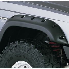 Bushwacker 84-01 Jeep Cherokee Cutout Style Flares 2pc Fits 4-Door Sport Utility Only - Black