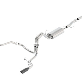 Borla 15-17 Ford F-150 2.7L/ 3.5L EcoBoost/ 5.0L V8 Rear Exit S-Type Catback Exhaust Black Chrome