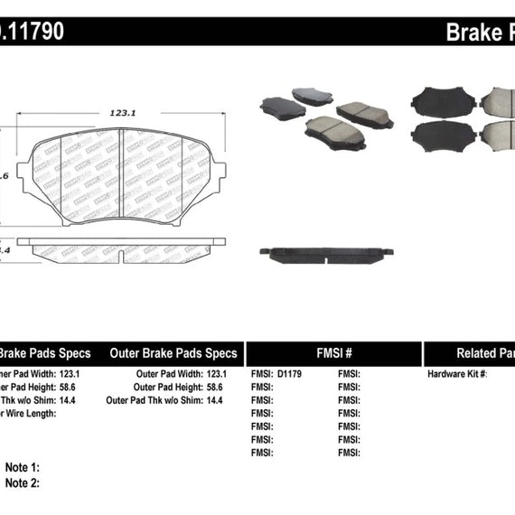 StopTech Performance 06-08 Mazda Miata MX-5 Front Brake Pads