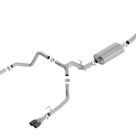 Borla 19 Chevrolet Silverado/GMC Sierra 1500 6.2L SS Touring Catback Exhaust - Black Chrome Tips