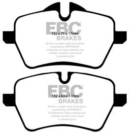 EBC 07-14 Mini Hardtop 1.6 Turbo Cooper S Ultimax2 Front Brake Pads