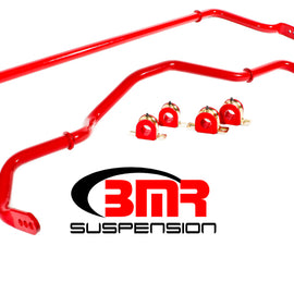 BMR 16-17 6th Gen Camaro Front & Rear Sway Bar Kit w/ Bushings - Red