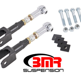 BMR 15-17 S550 Mustang Rear On-Car Adj. Rod Ends Toe Rods - Black Hammertone