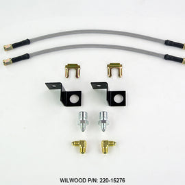 Wilwood Flexline Kit 14 inch -3 M10-1.5 IF 1/8 NPT 90 Degree