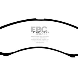 EBC 00-02 Ford Excursion 5.4 2WD Yellowstuff Front Brake Pads