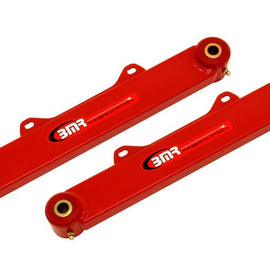 BMR 10-15 5th Gen Camaro Rear Non-Adj. Toe Rods (Polyurethane) - Red