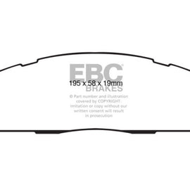 EBC 09-11 Dodge Ram 2500 Pick-up 5.7 2WD/4WD Extra Duty Rear Brake Pads