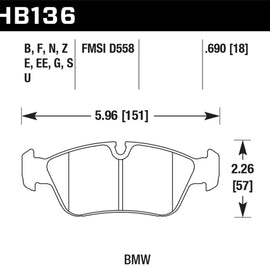 Hawk HP+ Street Brake Pads