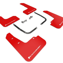 Rally Armor 19-21 Hyundai Veloster Turbo/2.0/R-Spec Red UR Mud Flap w/White Logo