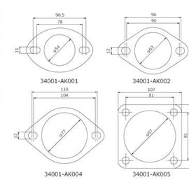 HKS Gasket 65mm Universal EX (2pcs)