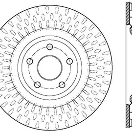 StopTech 12-18 Jeep Grand Cherokee SRT8 (380mm Front Disc) Front Left Slotted Sport Brake Rotor