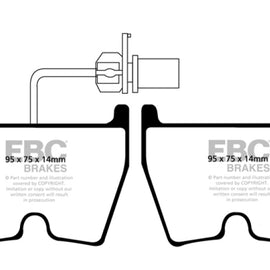 EBC 06-09 Audi RS4 4.2 (Cast Iron Rotors) Bluestuff Front Brake Pads