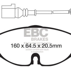 EBC 14+ Audi A3 1.8 Turbo Greenstuff Front Brake Pads