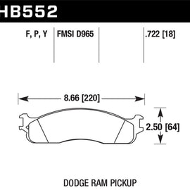 Hawk Super Duty Street Front Brake Pads