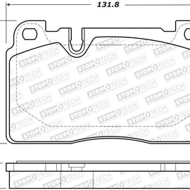 StopTech 07-15 Audi Q7 Street Performance Front Brake Pads