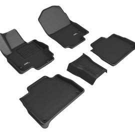 3D MAXpider 20-22 Mercedes-Benz GLE-Class 5-Seat Kagu 1st & 2nd Row Floormat - Black