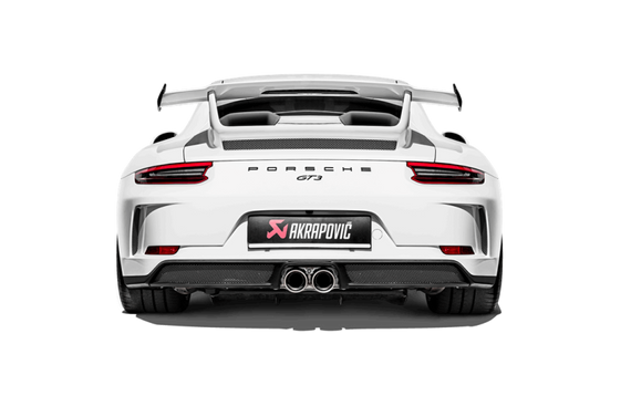 Akrapovic 2018 Porsche 911 GT3 (991.2) Slip-On Race Line (Titanium) w/Titanium Tail Pipe Set