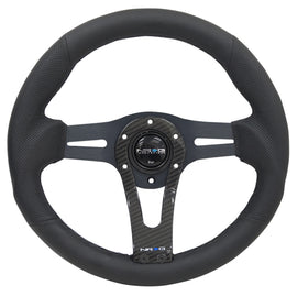 NRG Reinforced Steering Wheel (320mm) w/Carbon Center Spoke