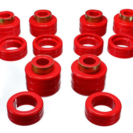 Energy Suspension Chevy Pickup 2&4Wd Body Mounts - Red