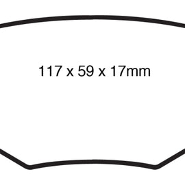 EBC 11-14 Ford Edge 2.0 Turbo Ultimax2 Rear Brake Pads