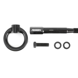 Perrin 18-21 WRX/STI / 13-20 BRZ / 17-20 Toyota 86 Front Tow Hook Kit - Flat Black