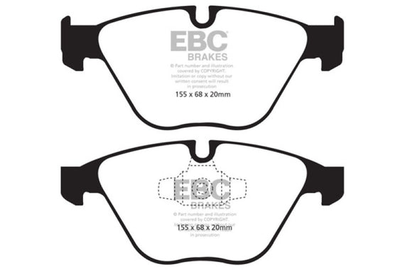 EBC 13+ BMW X1 2.0 Turbo (28i) Ultimax2 Front Brake Pads