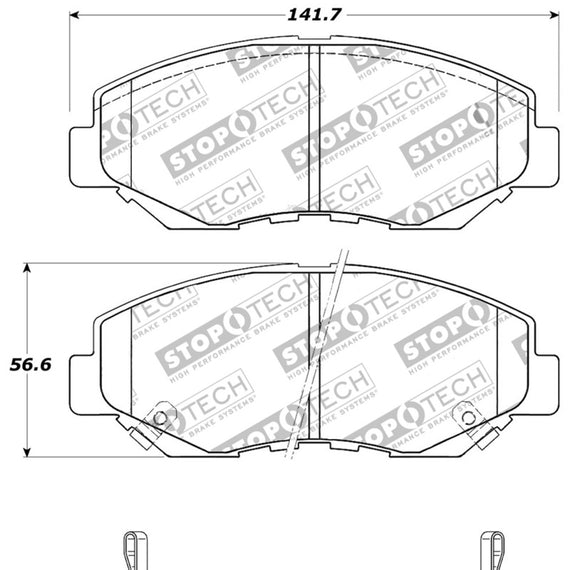 StopTech Performance 03-10 Honda Accord / 02-06 CR-V / 03-08 Pilot Front Brake Pads