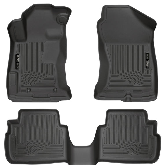 Husky Liners 2017 Subaru Impreza Weatherbeater Black Front & 2nd Seat Floor Liners