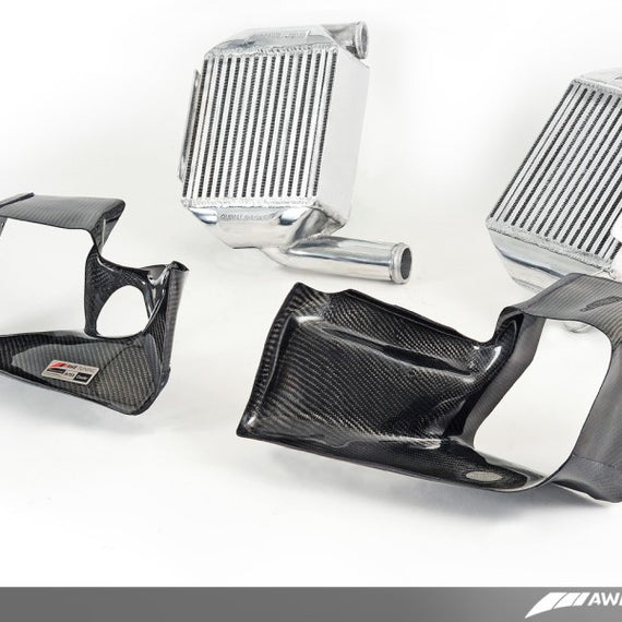 AWE Tuning Audi 2.7T Performance Intercooler Kit - w/Carbon Fiber Shrouds