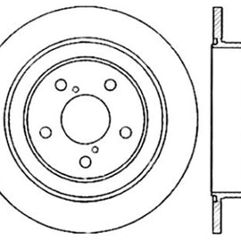 StopTech 05-06 Saab 9-2X AWD / 02-05 Impreza WRX / 02 WRX STi Slotted & Drilled Right Rear Rotor