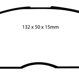 EBC 90-92 Honda Civic CRX 1.6 Si Yellowstuff Front Brake Pads