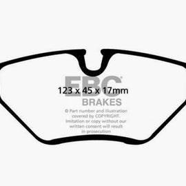 EBC 99-02 BMW Z3 2.5 Ultimax2 Rear Brake Pads