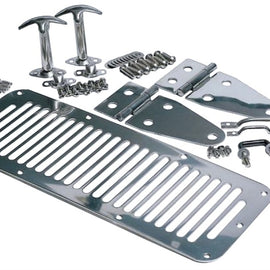 Rampage 1978-1983 Jeep CJ5 Hood Set - Stainless