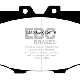 EBC 84-88 Toyota 4 Runner 2.4 Yellowstuff Front Brake Pads