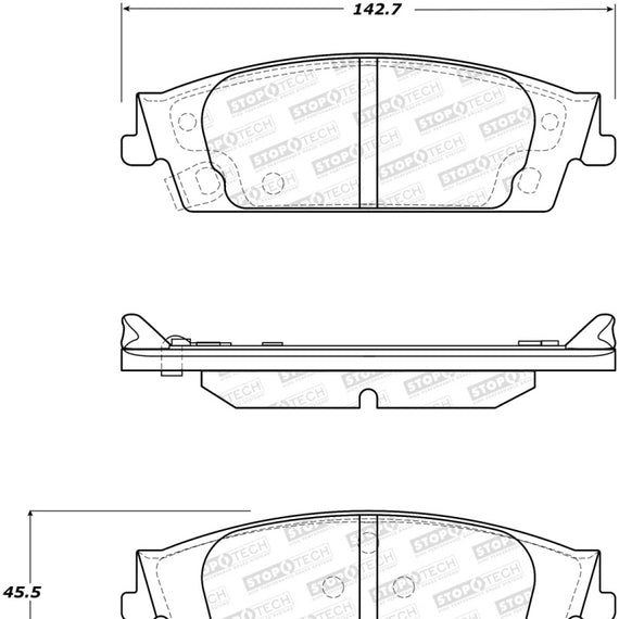 StopTech Street Brake Pads - Front/Rear