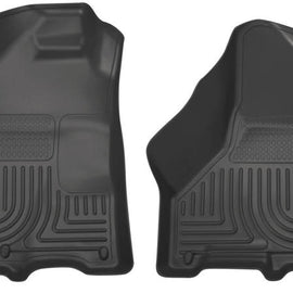 Husky Liners 09-10 Dodge Ram 1500/2500/3500 WeatherBeater Front Row Black Floor Liners