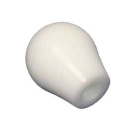 Torque Solution Delrin Tear Drop Shift Knob (White) Universal 10x1.5