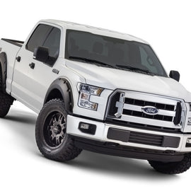 Bushwacker 15-17 Ford F-150 Styleside Pocket Style Flares 4pc 67.1/78.9/97.6in Bed - Black