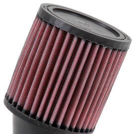 K&N Filter Universal Rubber Round Straight Filter 20 Deg Angled 2-7/16in Flange 3-3/4in OD 4in H