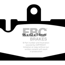 EBC 01-06 Lexus LS430 4.3 Yellowstuff Rear Brake Pads